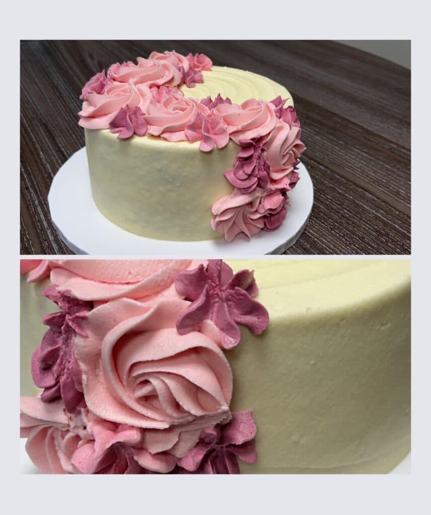 Celebration cake at Woodlands Care Home