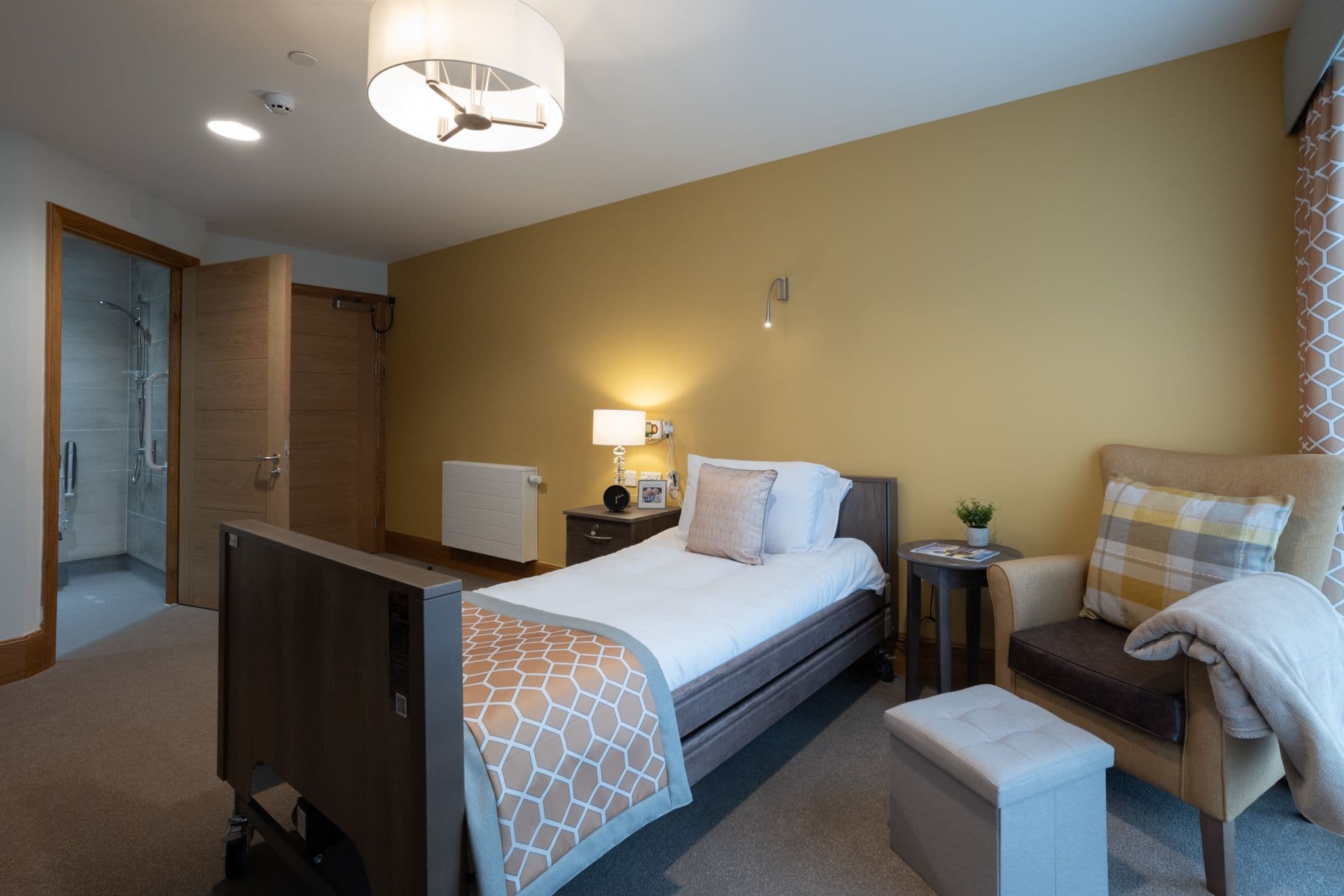 Woodlands Care Home Bedroom
