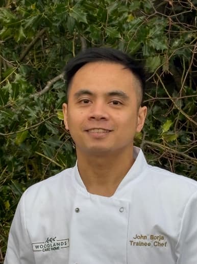 Trainee chef at Woodlands care home