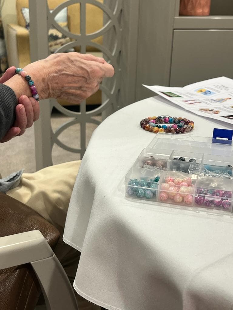 wellbeing activities at Woodlands Care Home