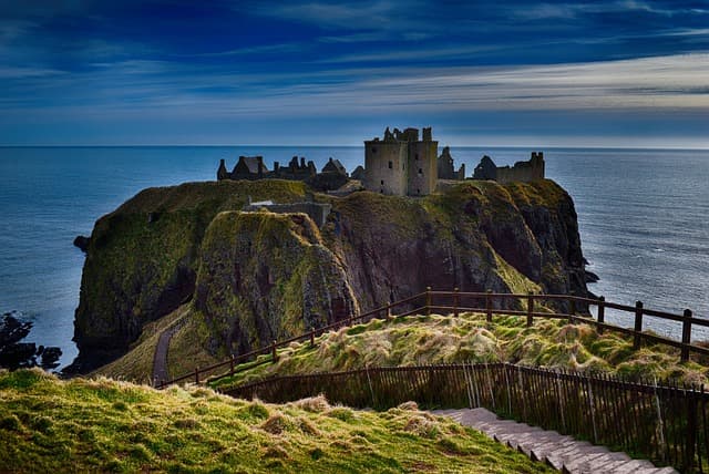 Dunnottar Castle in Aberdeen.