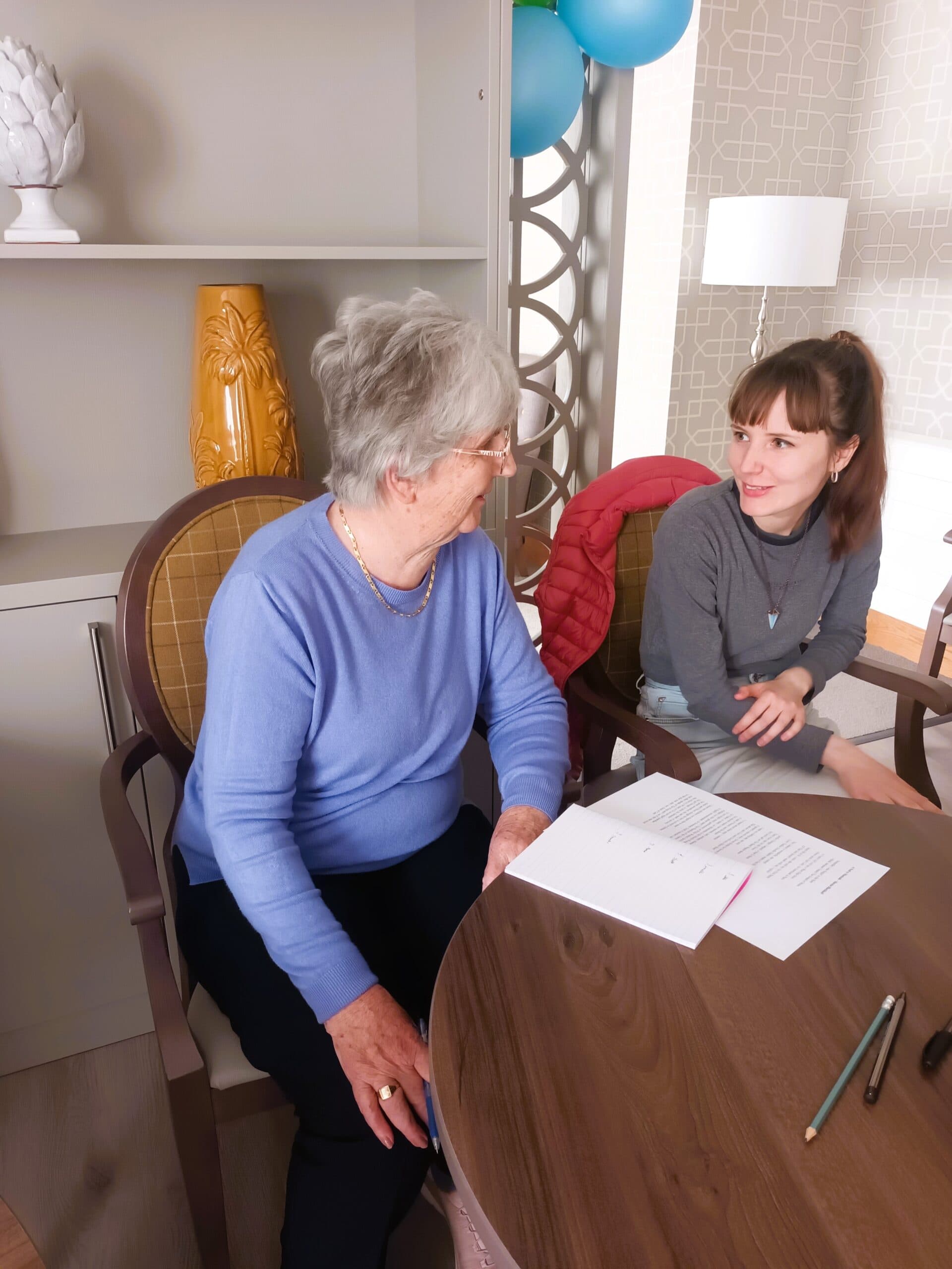 Residents enjoying workshop